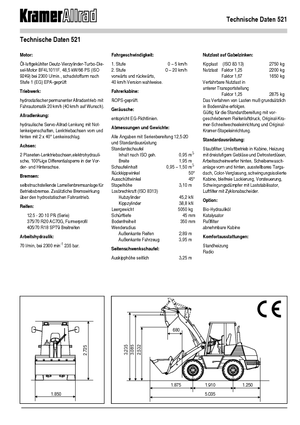 Chargeuses sur pneus Kramer 521