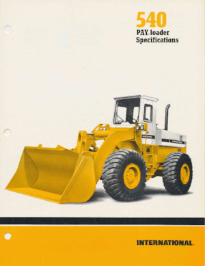 Chargeuses sur pneus International Harvester 540