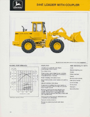 Chargeuses sur pneus John Deere Construction 544 E