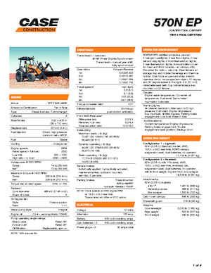 Chargeuses sur pneus Case 570N EP