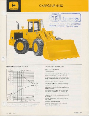 Chargeuses sur pneus John Deere Construction 644 C