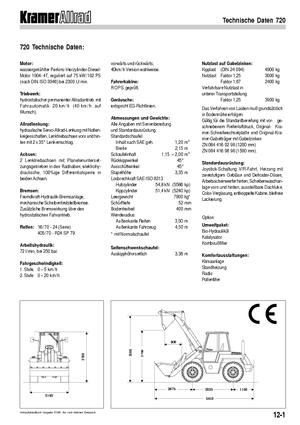 Chargeuses sur pneus Kramer 720