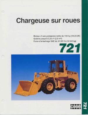 Chargeuses sur pneus Case 721 