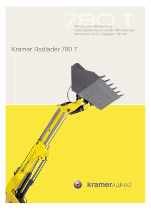 Chargeuses sur pneus Kramer 780 T