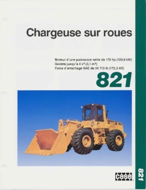 Chargeuses sur pneus Case 821 
