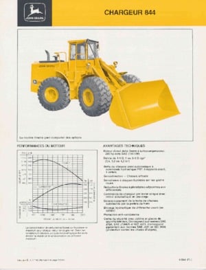Chargeuses sur pneus John Deere Construction 844