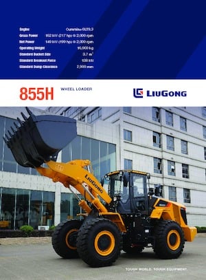 Chargeuses sur pneus Liugong 855H