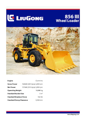 Chargeuses sur pneus Liugong 856 III 