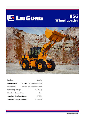 Chargeuses sur pneus Liugong 856 