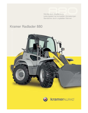 Chargeuses sur pneus Kramer 880