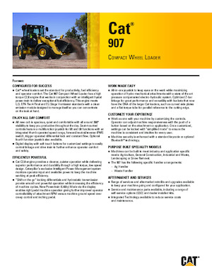 Chargeuses sur pneus Caterpillar 907