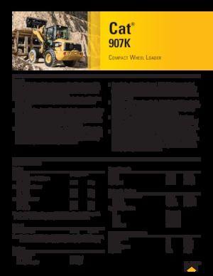 Chargeuses sur pneus Caterpillar 907K