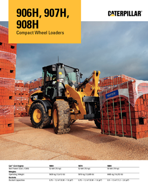 Chargeuses sur pneus Caterpillar 907H