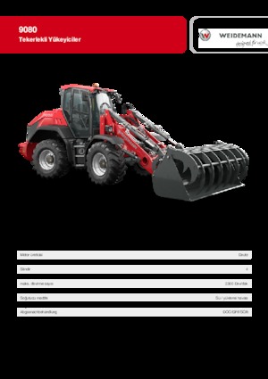Chargeuses sur pneus Weidemann 9080