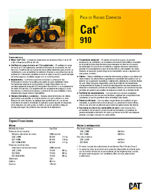 Chargeuses sur pneus Caterpillar 910
