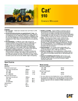 Chargeuses sur pneus Caterpillar 910