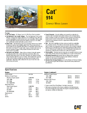 Chargeuses sur pneus Caterpillar 914