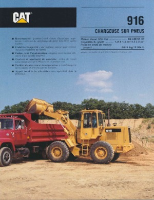 Chargeuses sur pneus Caterpillar 916
