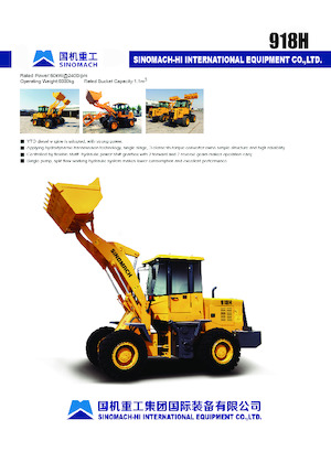 Chargeuses sur pneus Sinomach 918H