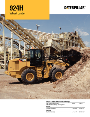 Chargeuses sur pneus Caterpillar 924H