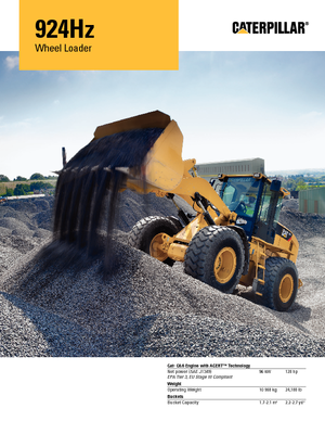 Chargeuses sur pneus Caterpillar 924Hz