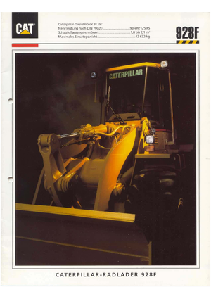 Chargeuses sur pneus Caterpillar 928 F