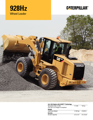 Chargeuses sur pneus Caterpillar 928Hz