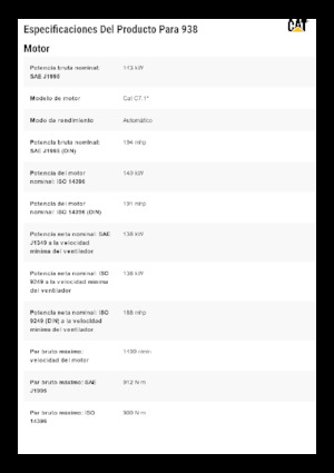 Chargeuses sur pneus Caterpillar 938