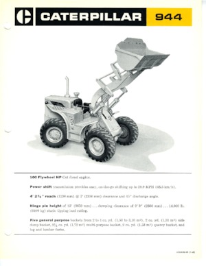 Chargeuses sur pneus Caterpillar 944