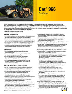 Chargeuses sur pneus Caterpillar 966