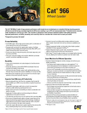 Chargeuses sur pneus Caterpillar 966