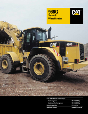 Chargeuses sur pneus Caterpillar 966 G II