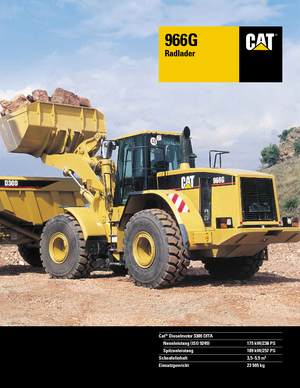 Chargeuses sur pneus Caterpillar 966 G StVZO
