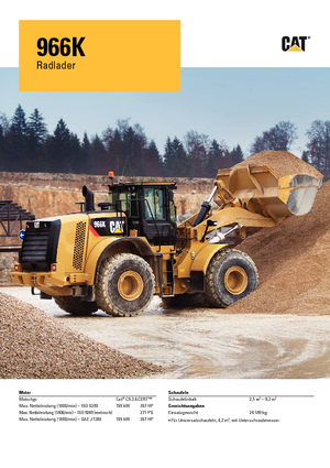 Chargeuses sur pneus Caterpillar 966K