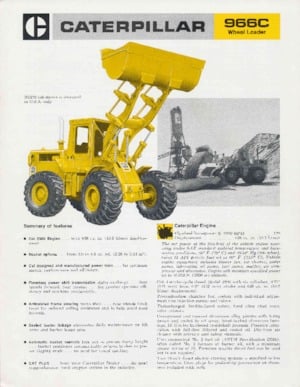 Chargeuses sur pneus Caterpillar 966C