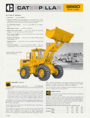 Chargeuses sur pneus Caterpillar 966D