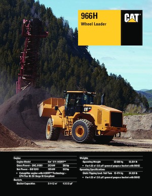 Chargeuses sur pneus Caterpillar 966H