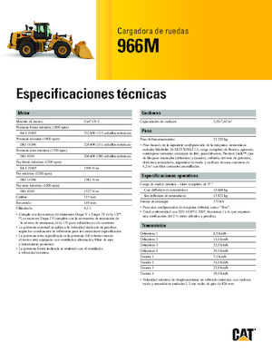 Chargeuses sur pneus Caterpillar 966M