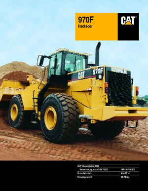 Chargeuses sur pneus Caterpillar 970 F-StVZO