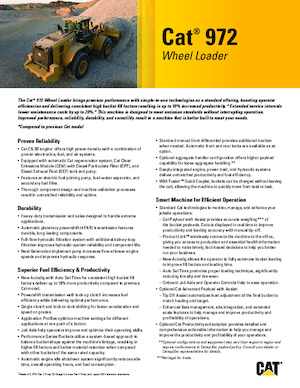 Chargeuses sur pneus Caterpillar 972