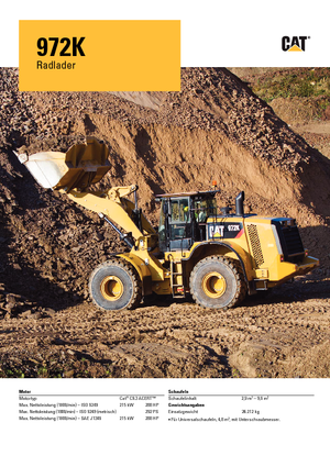 Chargeuses sur pneus Caterpillar 972K