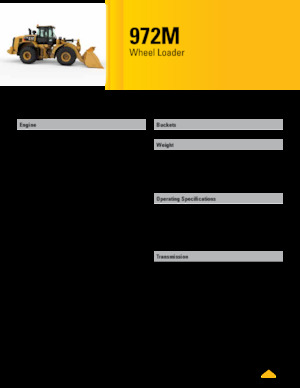 Chargeuses sur pneus Caterpillar 972M