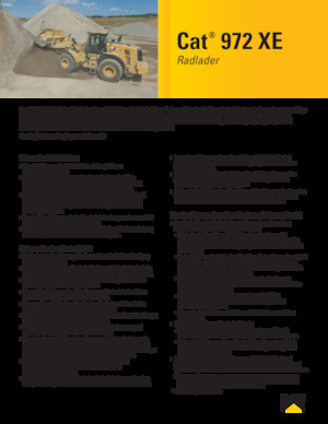 Chargeuses sur pneus Caterpillar 972XE