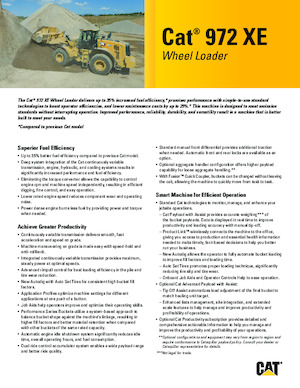 Chargeuses sur pneus Caterpillar 972XE