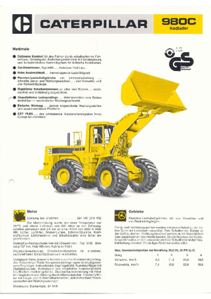 Chargeuses sur pneus Caterpillar 980 C