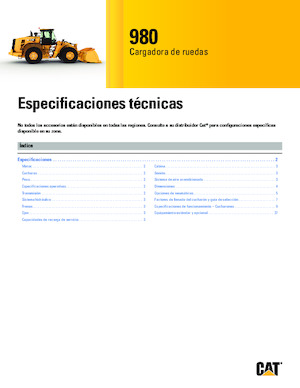 Chargeuses sur pneus Caterpillar 980
