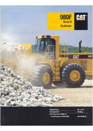 Chargeuses sur pneus Caterpillar 980 F II