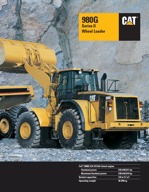 Chargeuses sur pneus Caterpillar 980 G II
