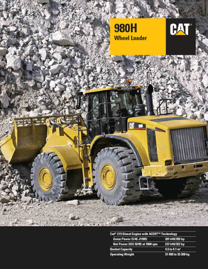 Chargeuses sur pneus Caterpillar 980H