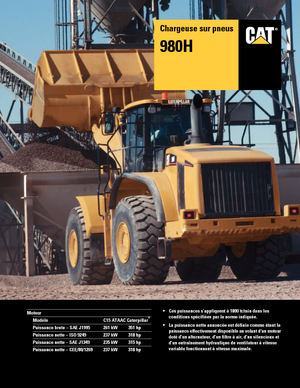 Chargeuses sur pneus Caterpillar 980H